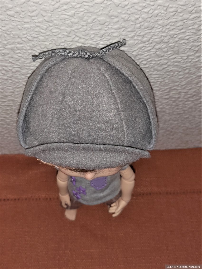 МК «Как сшить кепи – шестиклинку с ушками для кукол любого формата» (фото 3)
