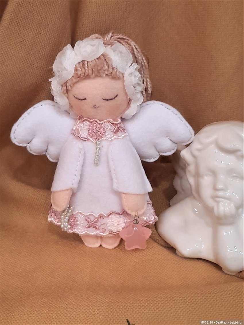 Куколка Ангел своими руками из проволоки и ниток