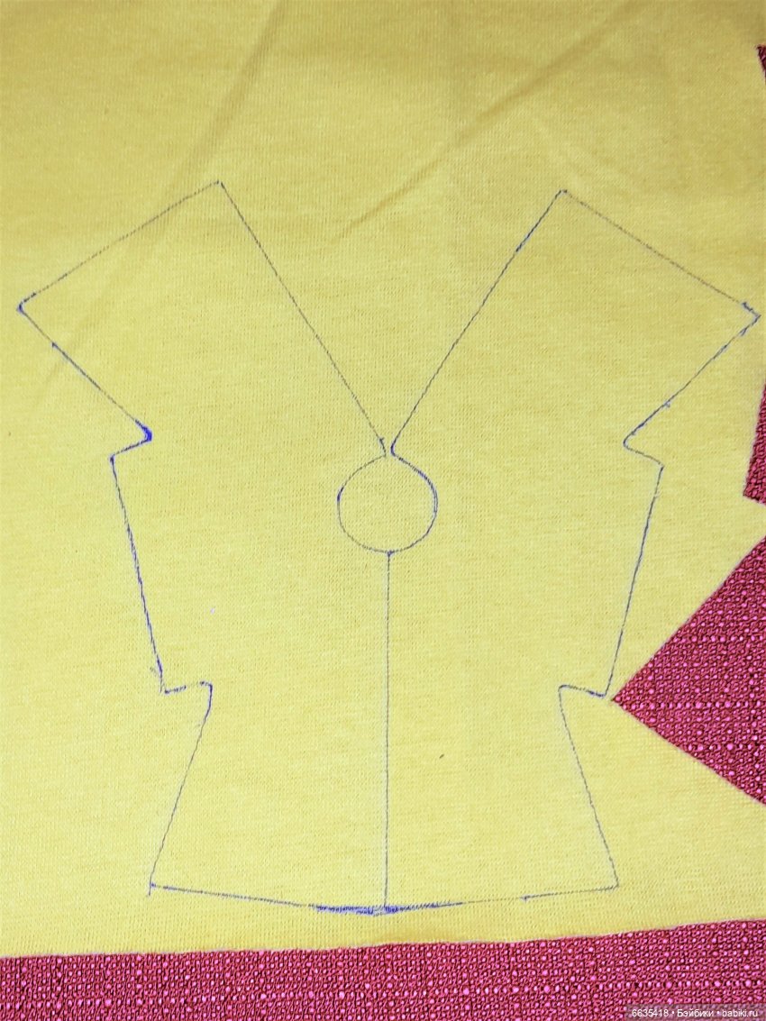 МК «Шьём топ с цельнокроеным рукавом и разрезом спереди» (фото 6)