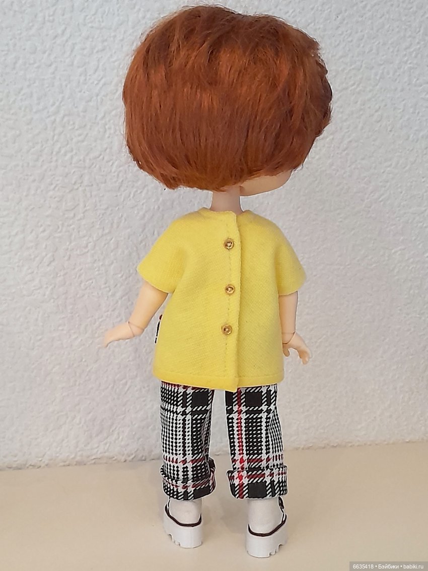 МК «Шьём топ с цельнокроеным рукавом и разрезом спереди» (фото 4)