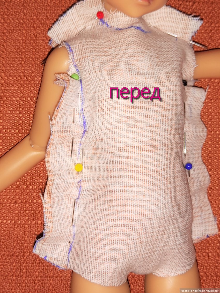 МК «Ещё один способ конструирования выкройки боди для куклы любого формата»