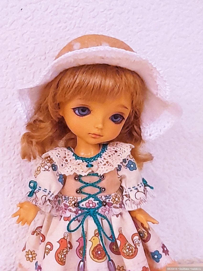 МК «Шляпка из фетра с неотрезными полями для кукол» (фото 2)