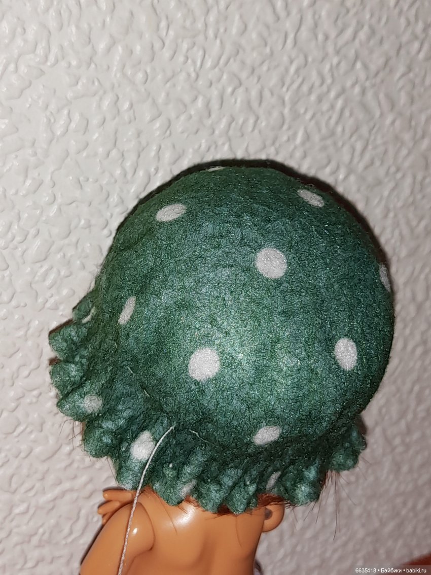 МК «Шляпка из фетра с неотрезными полями для кукол»