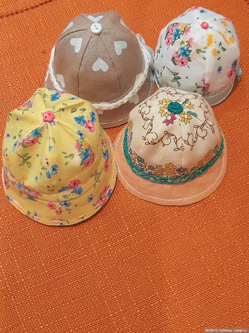 МК « Шьём летние панамы-шестиклинки для небольших кукол» | Бэйбики МК « Шьём летние панамы-шестиклинки для небольших кукол»