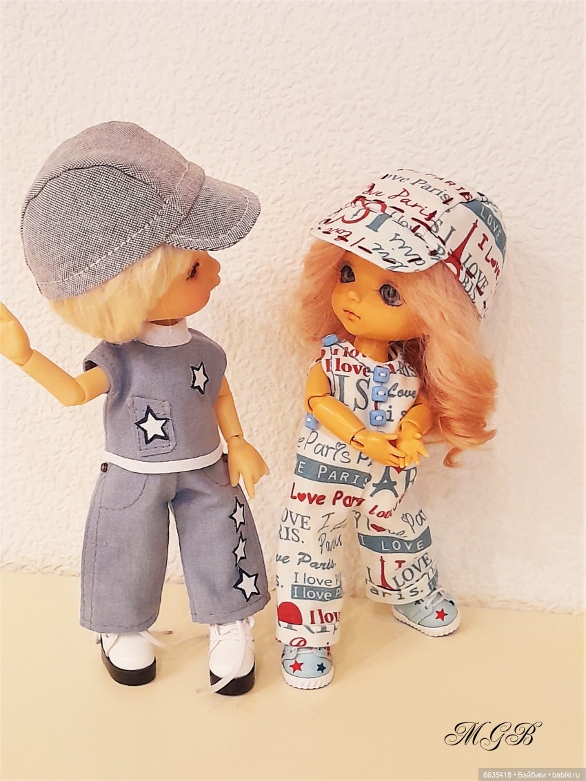 Три модели кепок для моих кукол (фото 2)