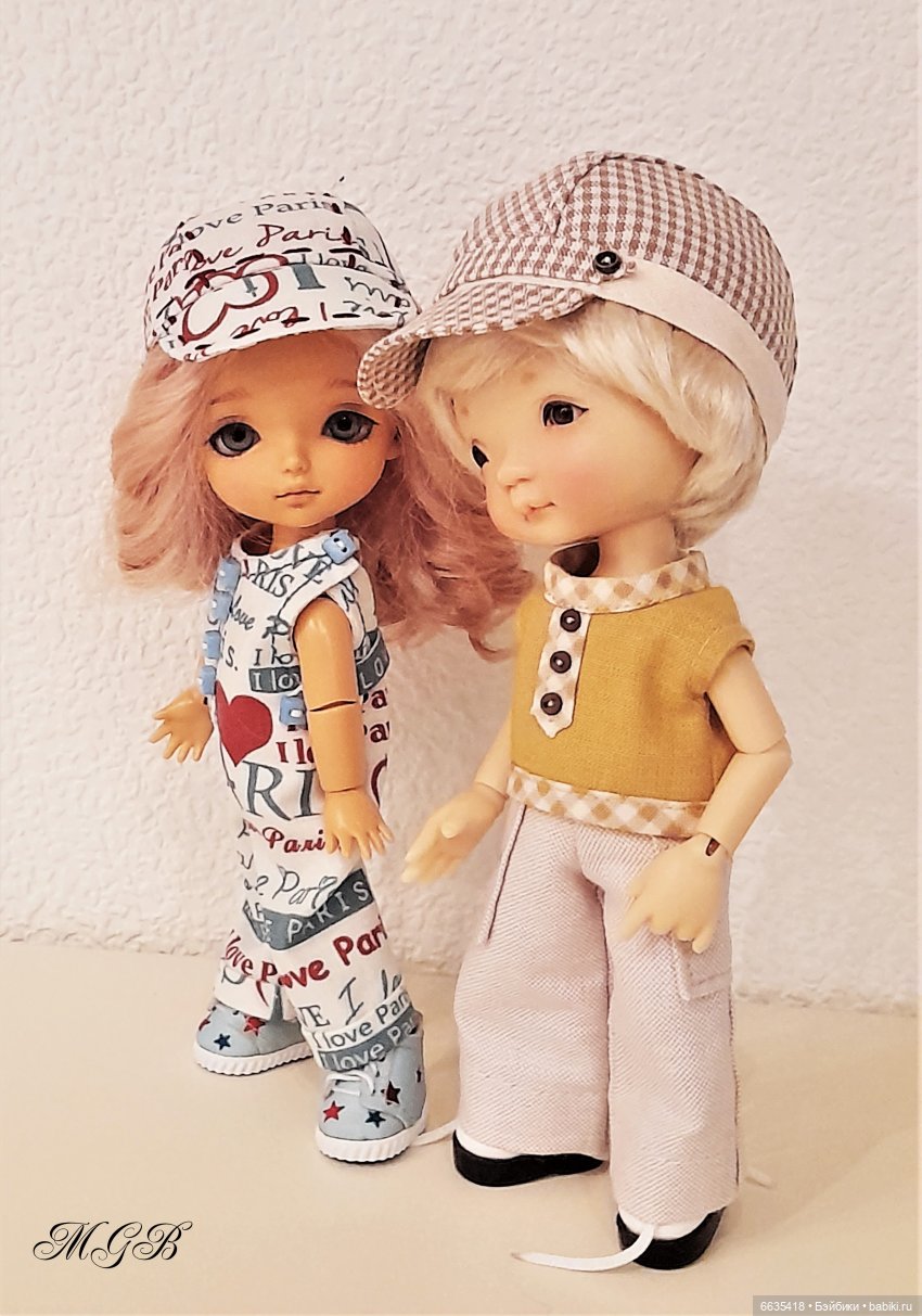 Три модели кепок для моих кукол (фото 6)