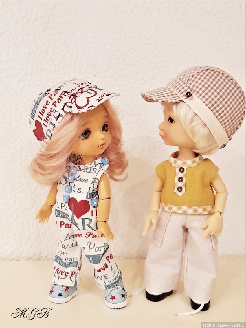 Три модели кепок для моих кукол (фото 7)