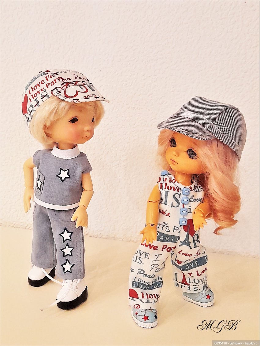 Три модели кепок для моих кукол (фото 4)