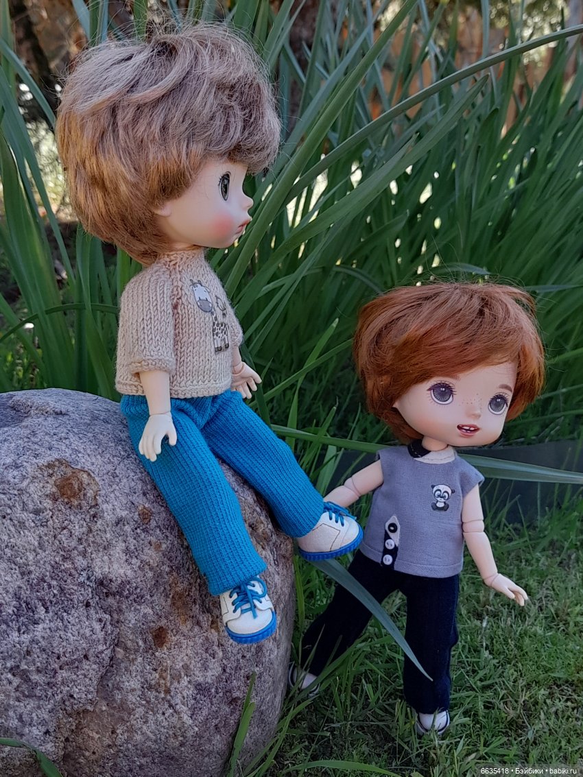 Как Антон и Филипп гуляли в саду