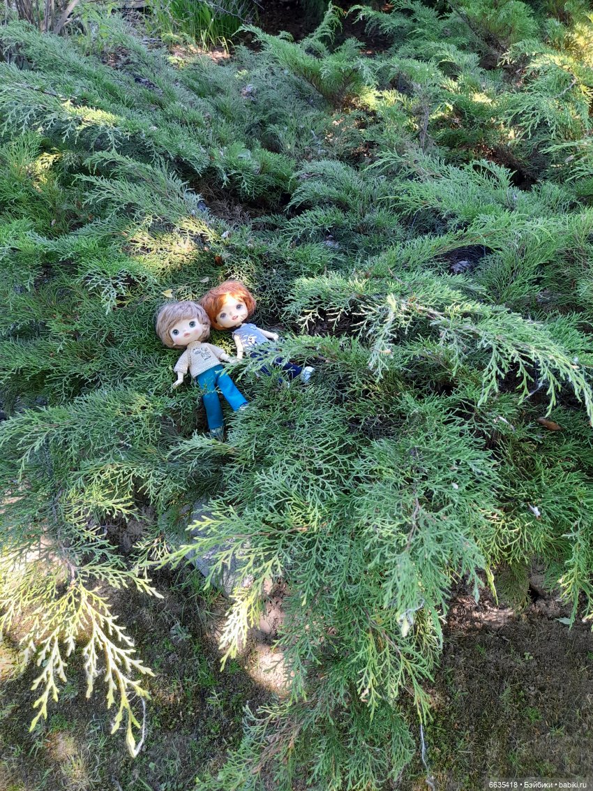 Как Антон и Филипп гуляли в саду