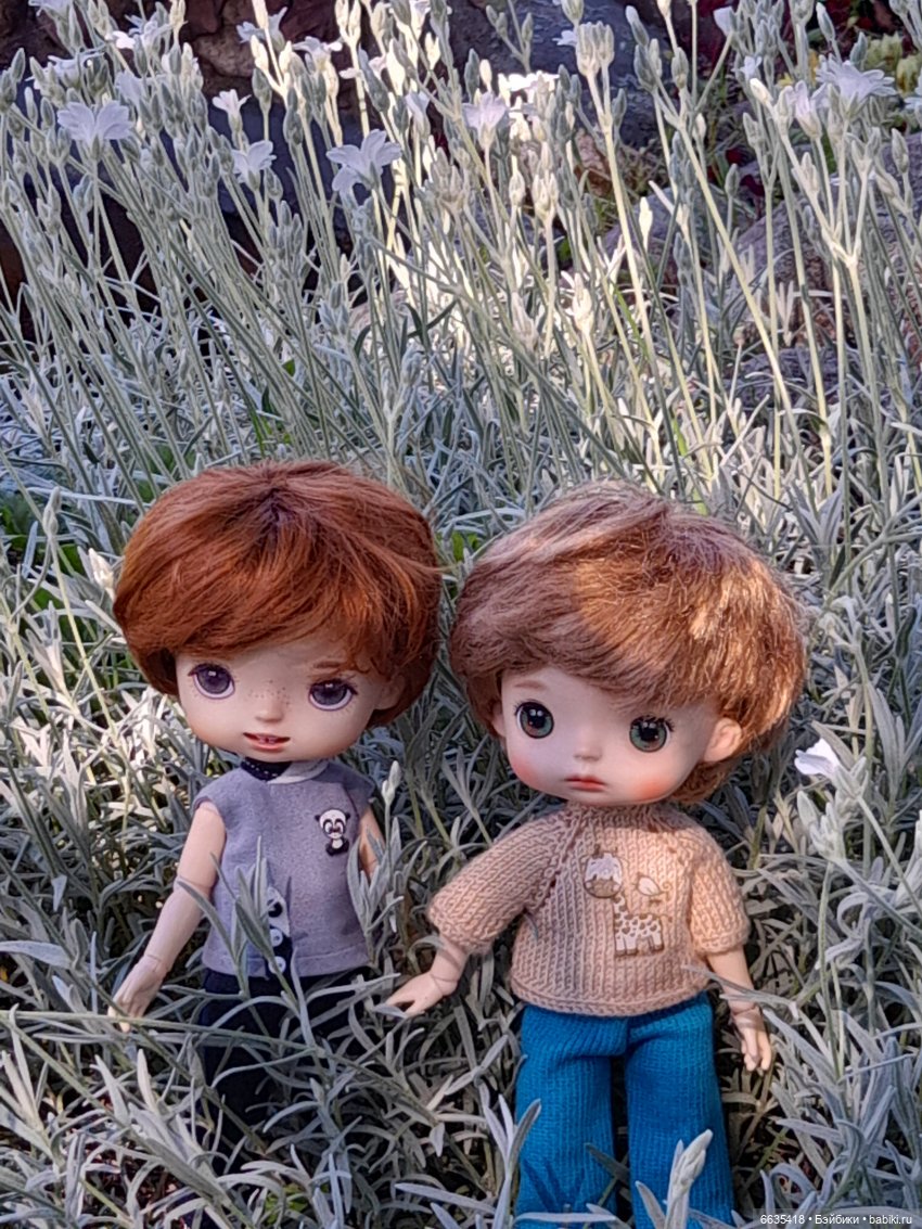 Как Антон и Филипп гуляли в саду