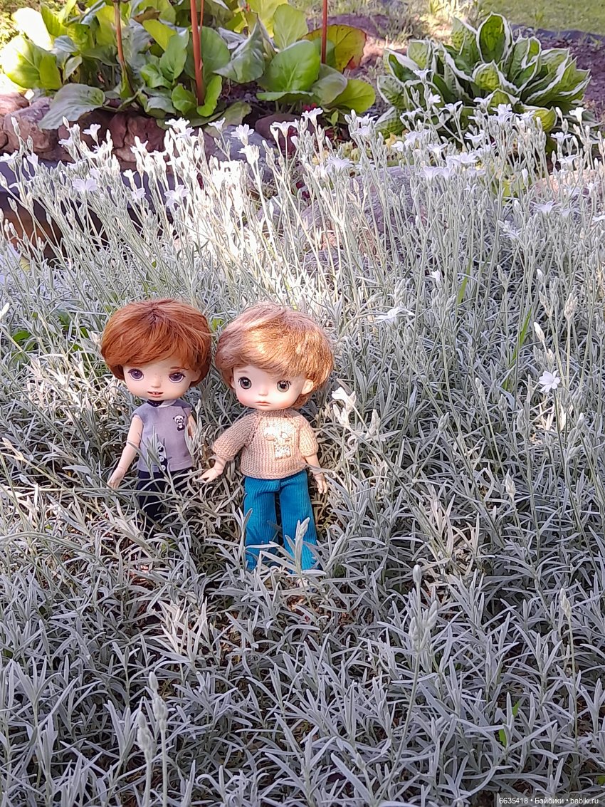 Как Антон и Филипп гуляли в саду