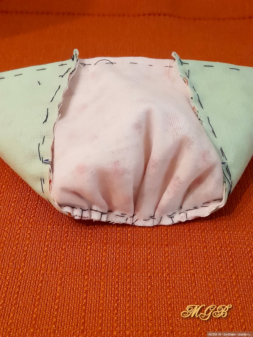 МК «Шьём чепец для куклы»