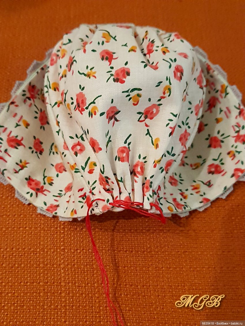 МК «Шьём чепец для куклы»