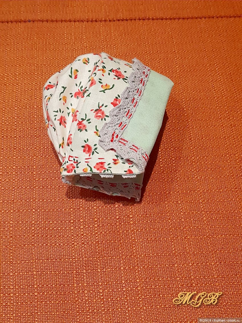 МК «Шьём чепец для куклы»