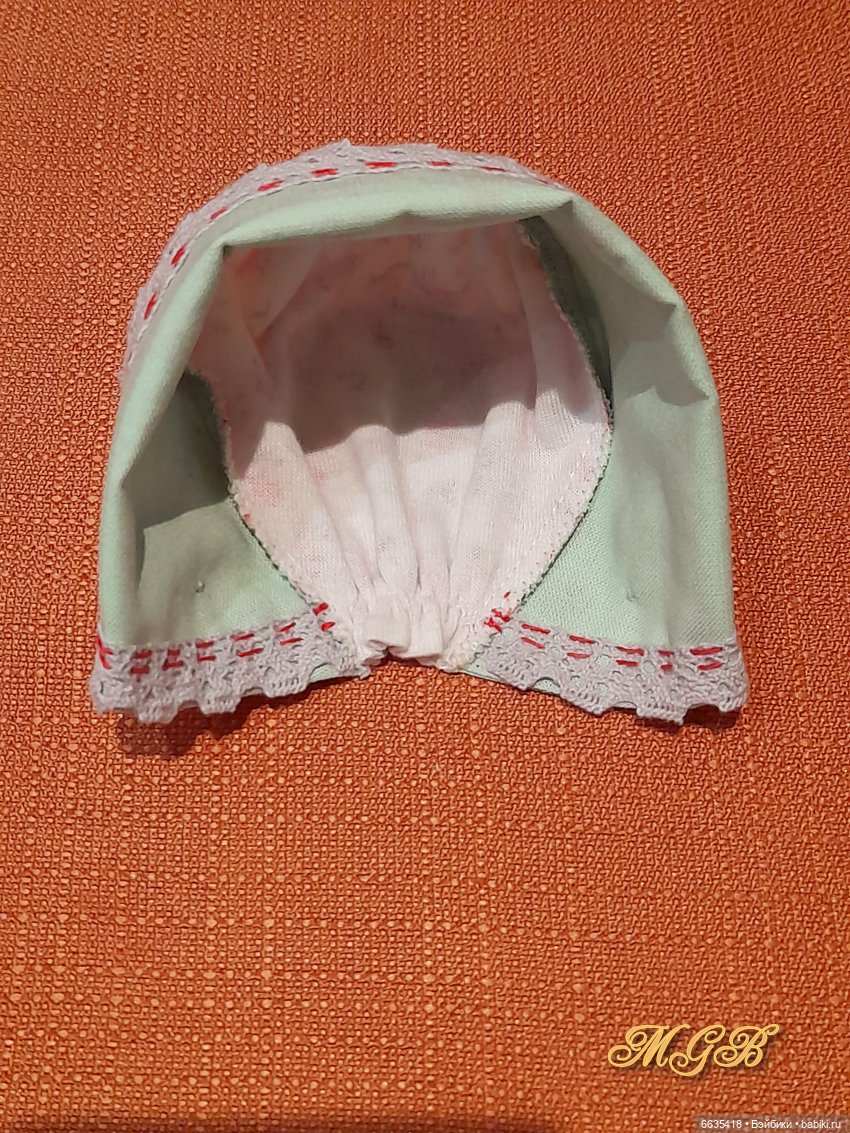 МК «Шьём чепец для куклы»