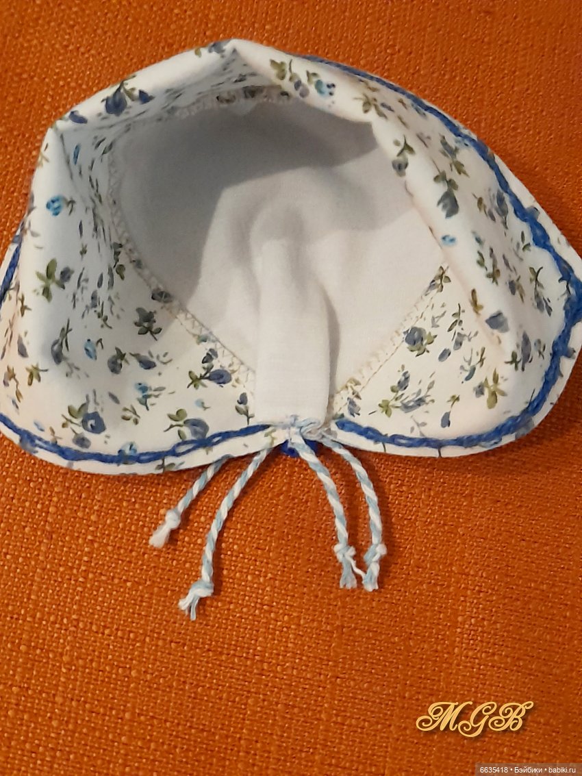 МК «Шьём чепец для куклы»