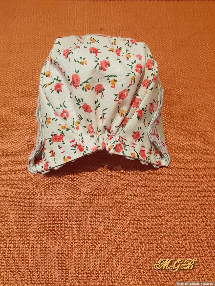 МК «Шьём чепец для куклы»