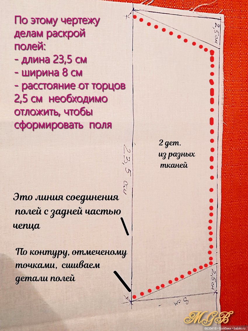 МК «Шьём чепец для куклы» (фото 7)