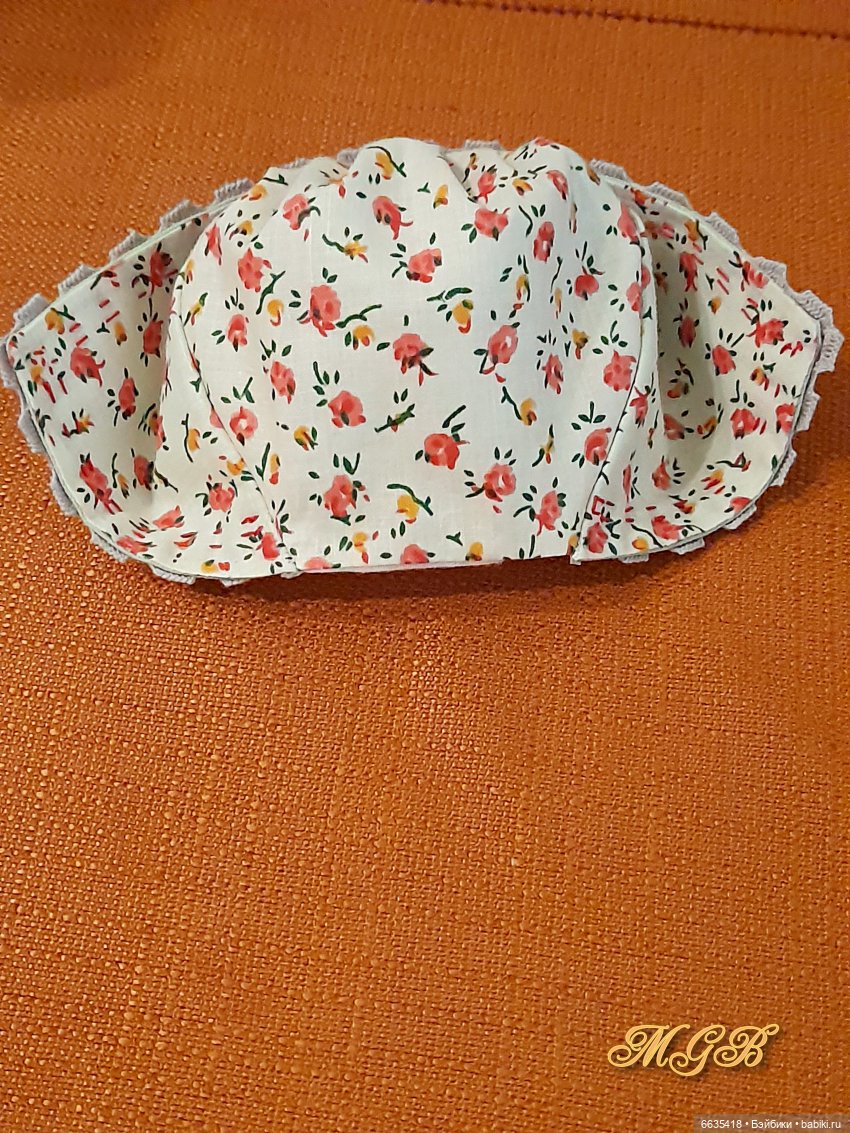 МК «Шьём чепец для куклы»