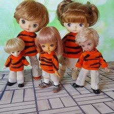 Одеваем кукол в стиле фэмили лук