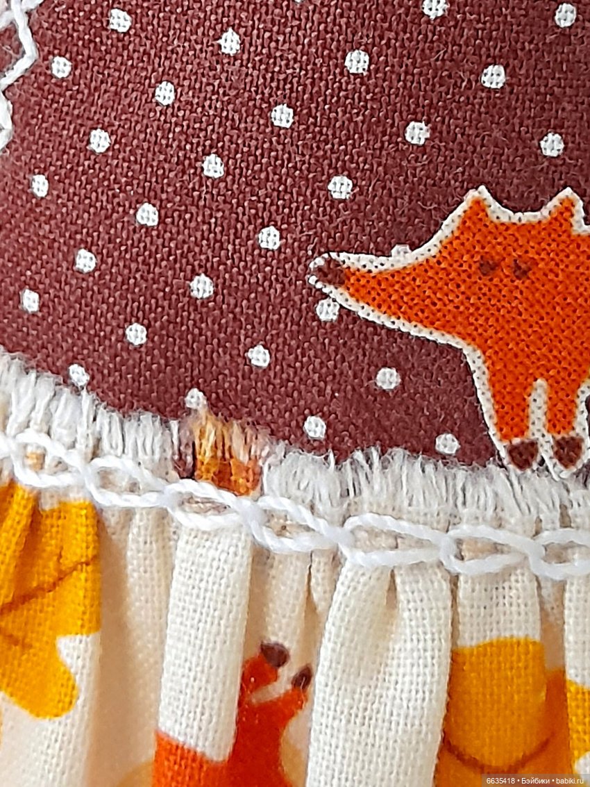 МК «Аппликация и декоративные швы при пошиве изделий для кукол с использованием тканей-компаньонов» (фото 10)