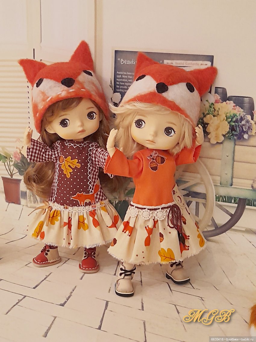 Лисички - сестрички — Одежда и обувь для кукол своими руками: фото