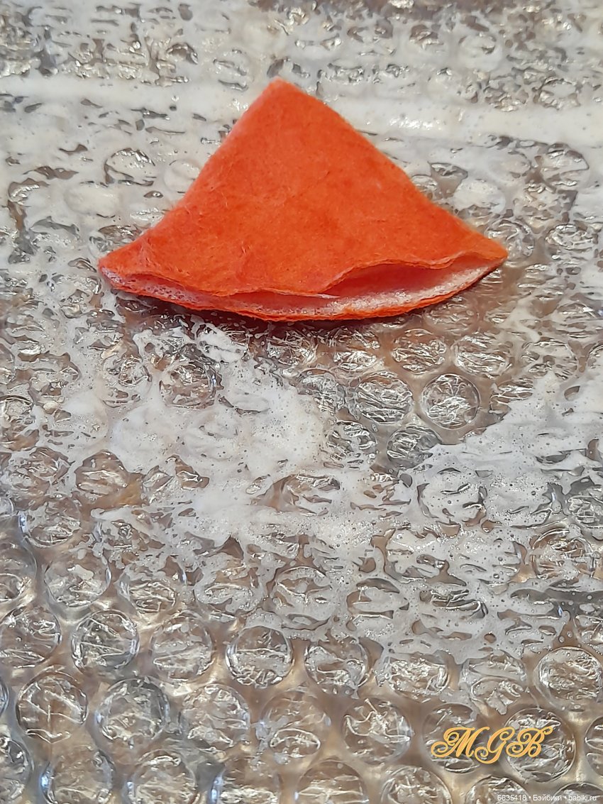 МК «Шапочка лисы для кукол, выполненная методом мокрого валяния шерсти» Часть 1 «Шапочка лисы с приваленными ушками»