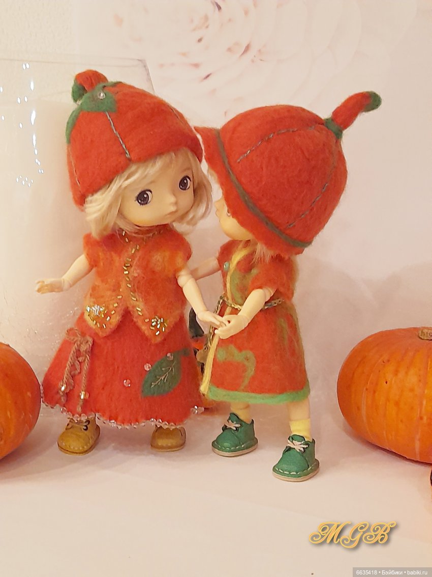 Девочки –тыковки — Одежда и обувь для кукол своими руками: фото (фото 8)