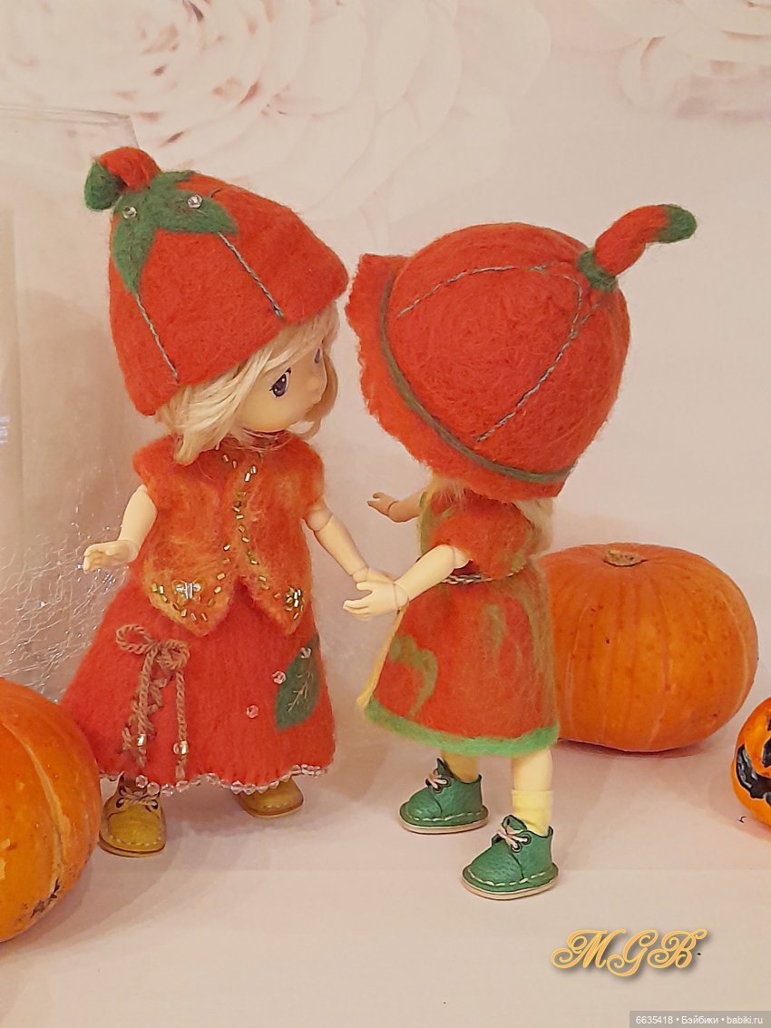 Девочки –тыковки — Одежда и обувь для кукол своими руками: фото (фото 7)