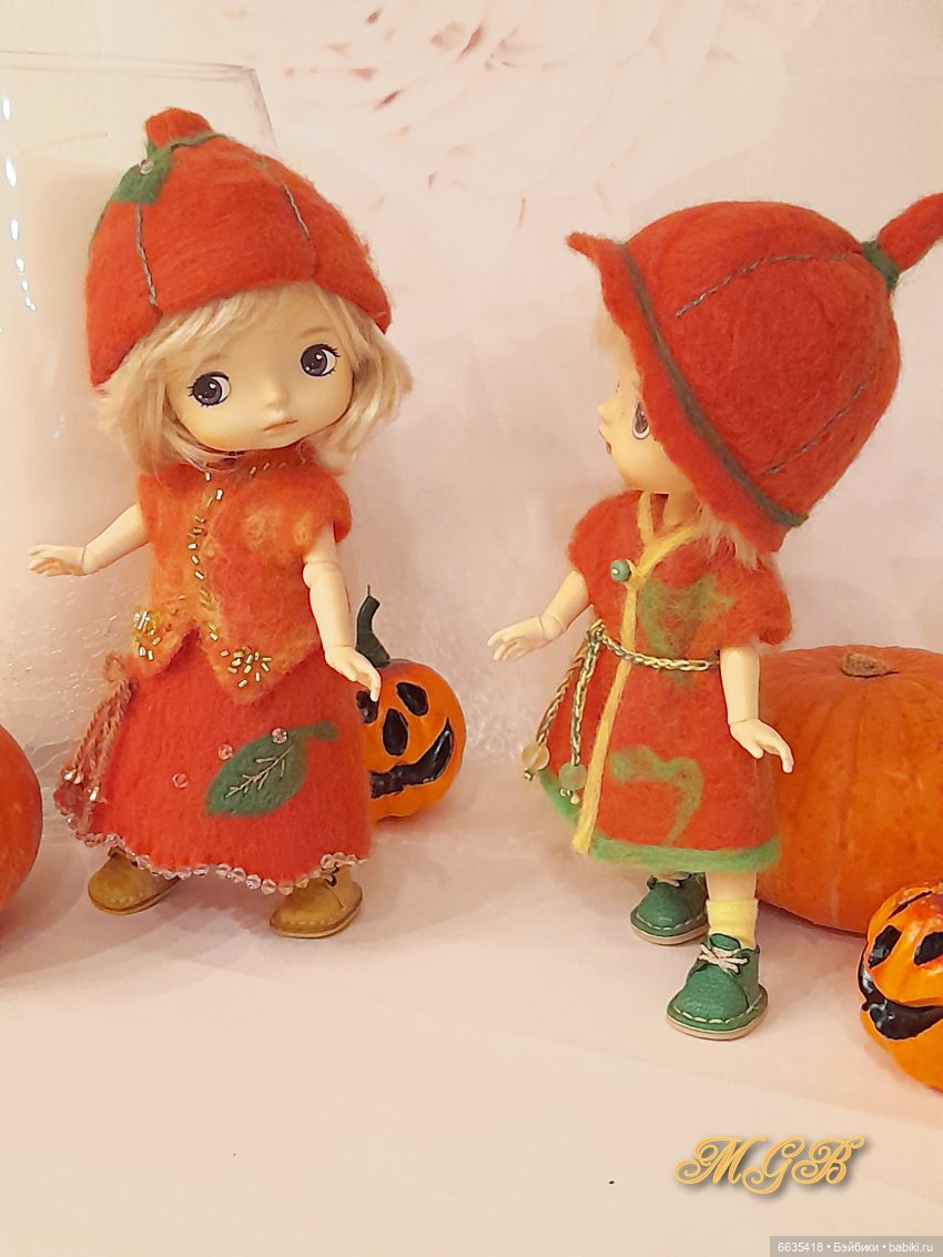 Девочки –тыковки — Одежда и обувь для кукол своими руками: фото (фото 5)