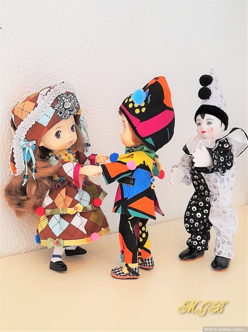 Пьеро, Арлекин и Коломбина | Бэйбики Пьеро, Арлекин и Коломбина