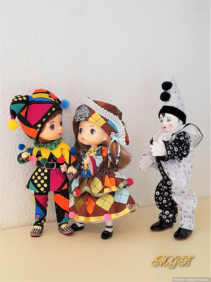 Пьеро, Арлекин и Коломбина | Бэйбики Пьеро, Арлекин и Коломбина (фото 2)