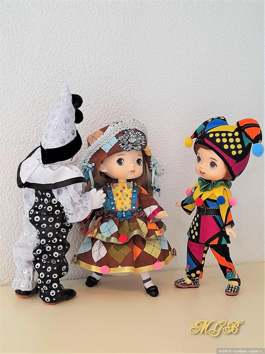 Пьеро, Арлекин и Коломбина | Бэйбики Пьеро, Арлекин и Коломбина