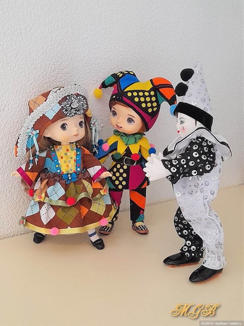 Пьеро, Арлекин и Коломбина | Бэйбики Пьеро, Арлекин и Коломбина