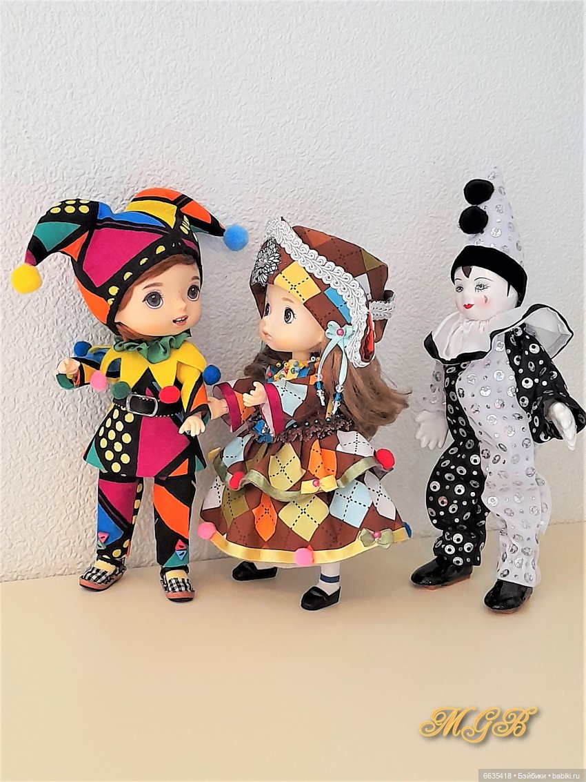 Пьеро, Арлекин и Коломбина | Бэйбики Пьеро, Арлекин и Коломбина