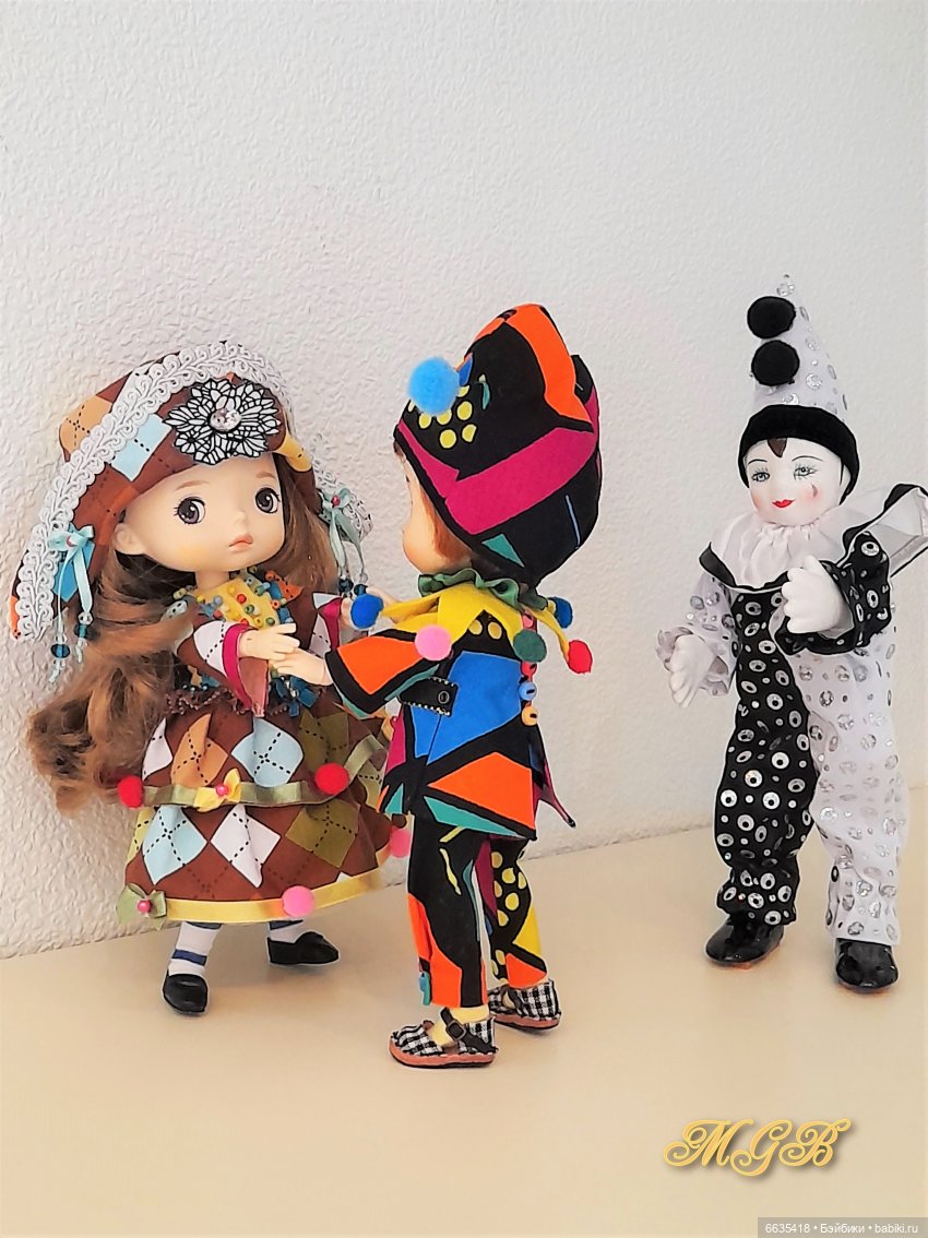 Пьеро, Арлекин и Коломбина | Бэйбики Пьеро, Арлекин и Коломбина