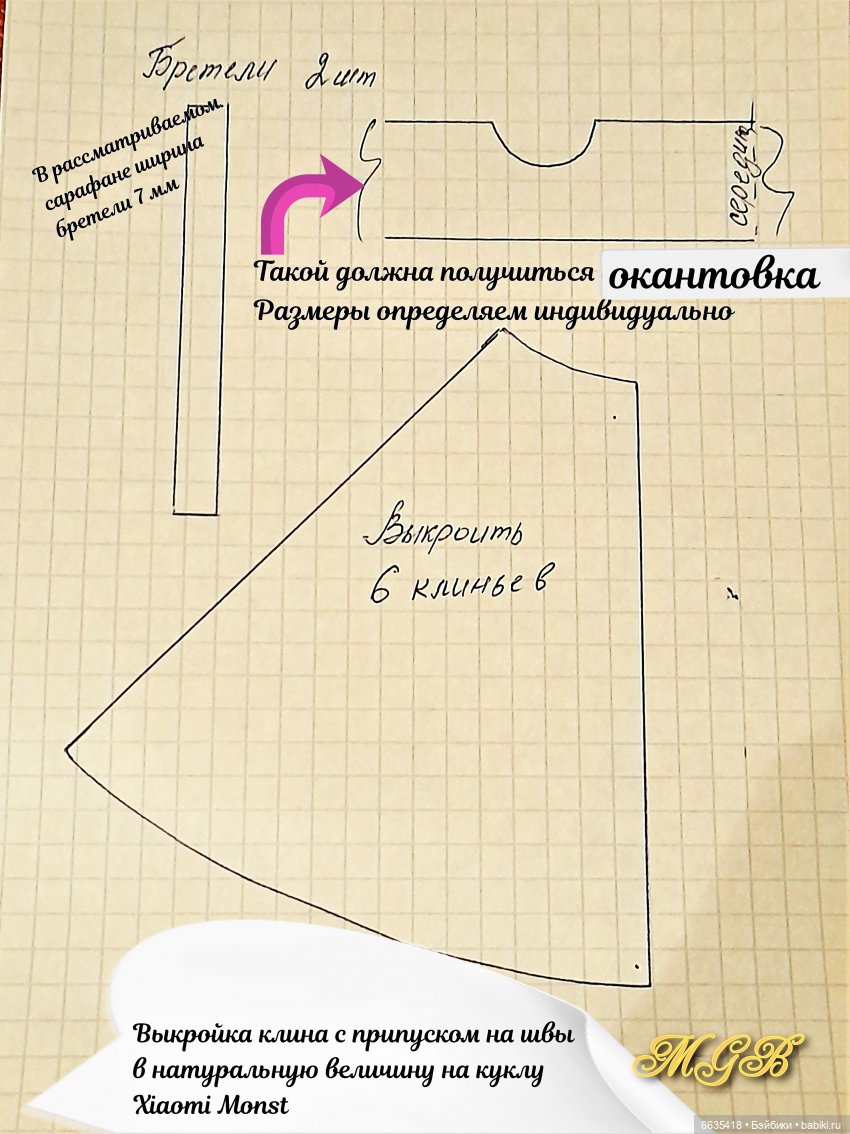 МК « Шьём русские сарафаны для своих кукол». 2 модели в одном МК