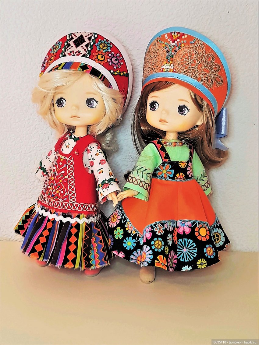 МК « Шьём русские сарафаны для своих кукол». 2 модели в одном МК.