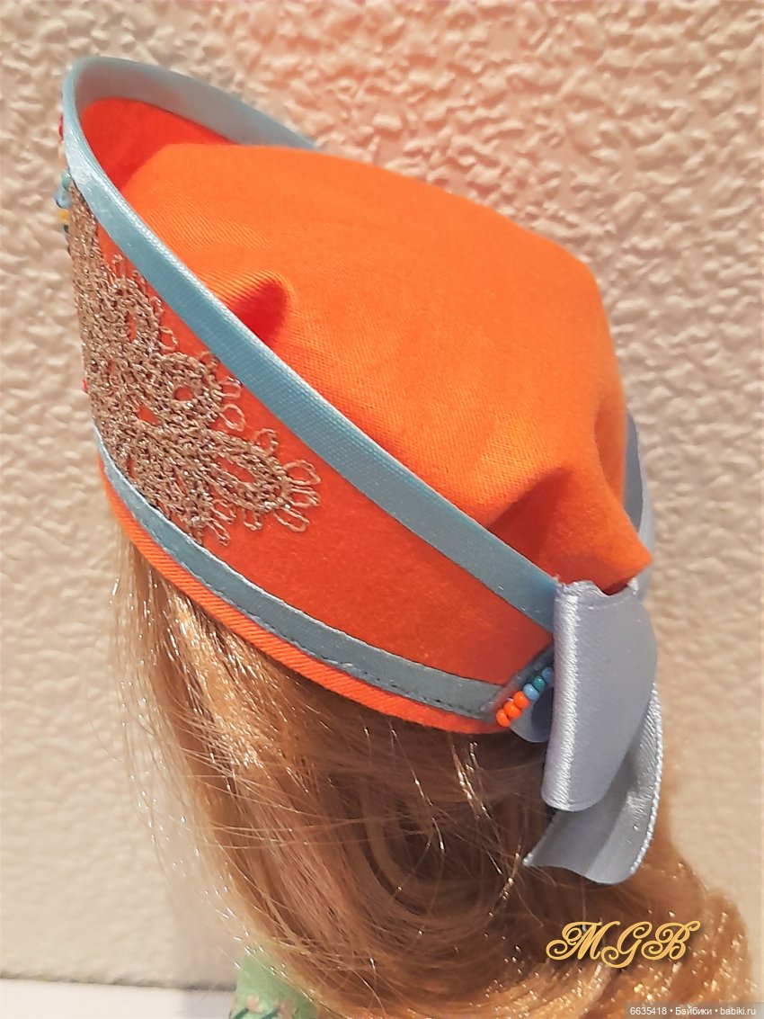 МК: Как сшить кокошник на шапочке для куклы (2 модели)