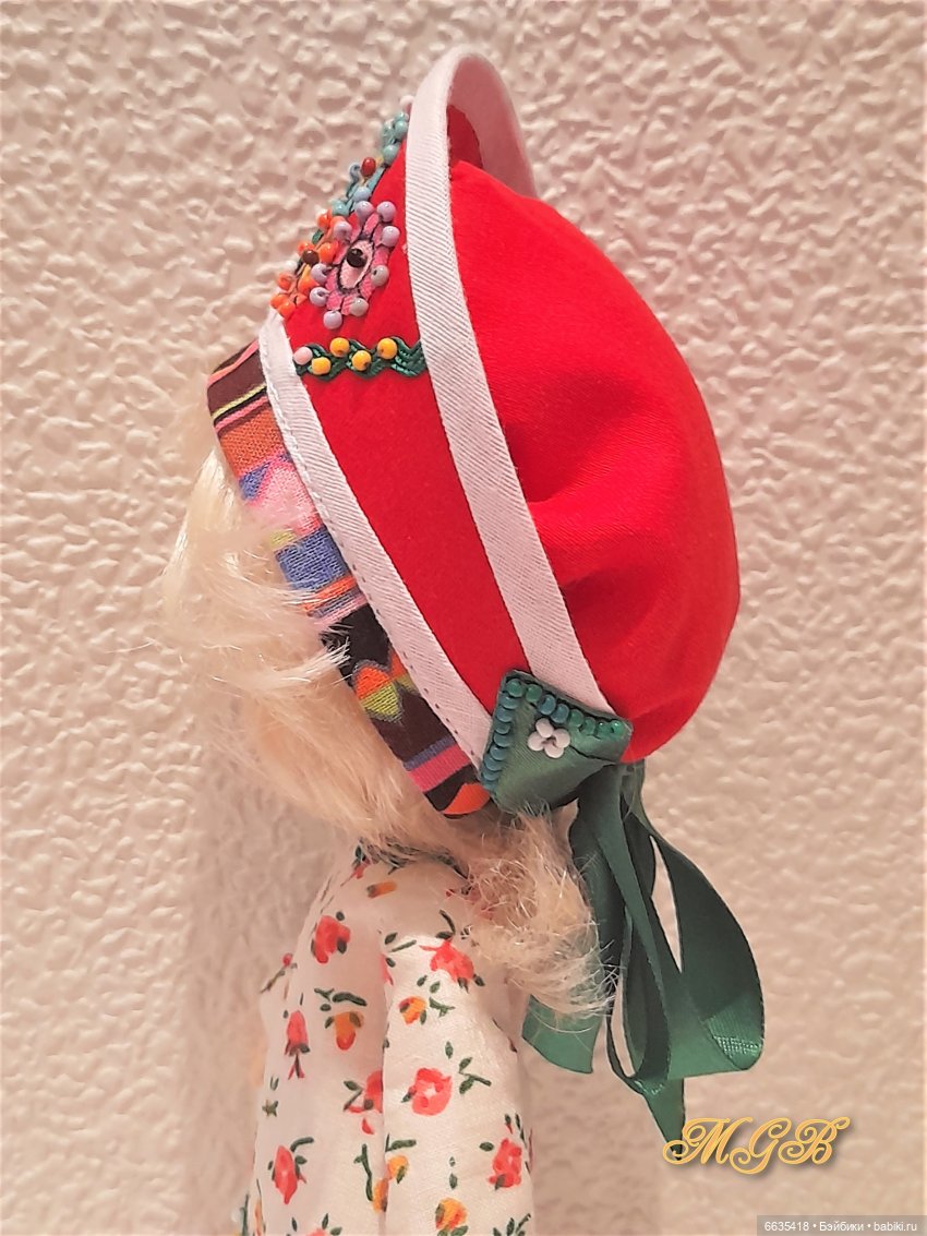 МК: Как сшить кокошник на шапочке для куклы (2 модели)