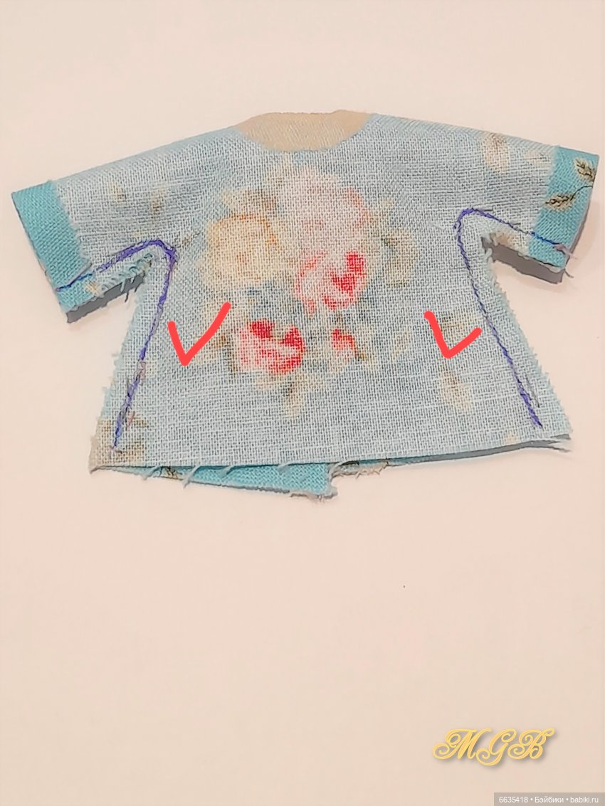 МК «Шьём платьице на куклу Obitsu 11»