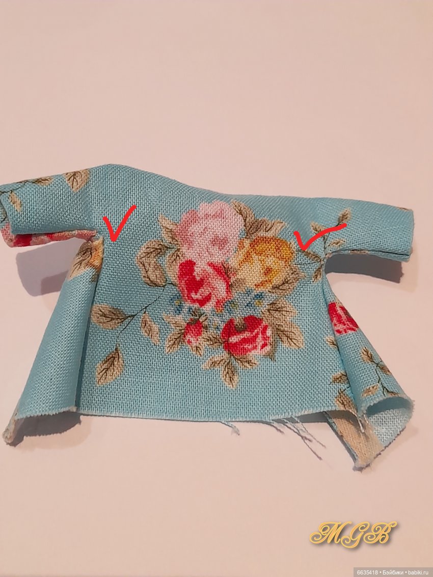 МК «Шьём платьице на куклу Obitsu 11»