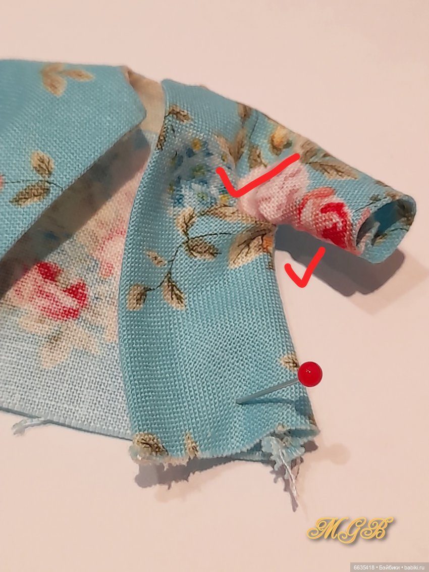 МК «Шьём платьице на куклу Obitsu 11»