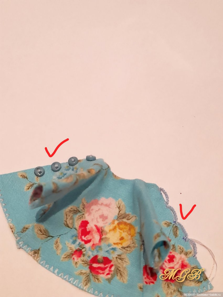 МК «Шьём платьице на куклу Obitsu 11»