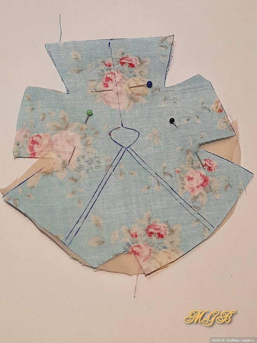 МК «Шьём платьице на куклу Obitsu 11» (фото 5)