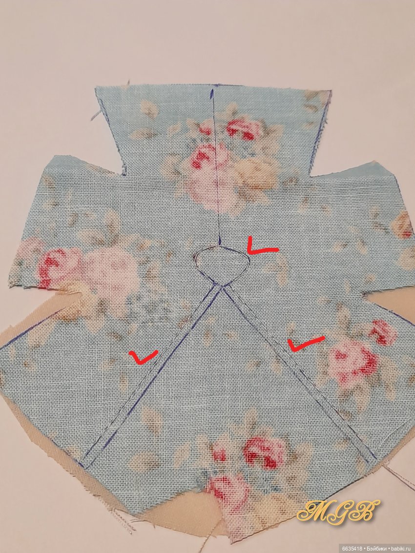 МК «Шьём платьице на куклу Obitsu 11» (фото 6)