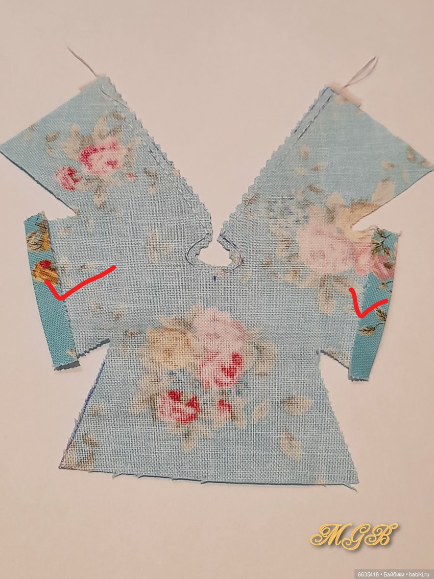 МК «Шьём платьице на куклу Obitsu 11»