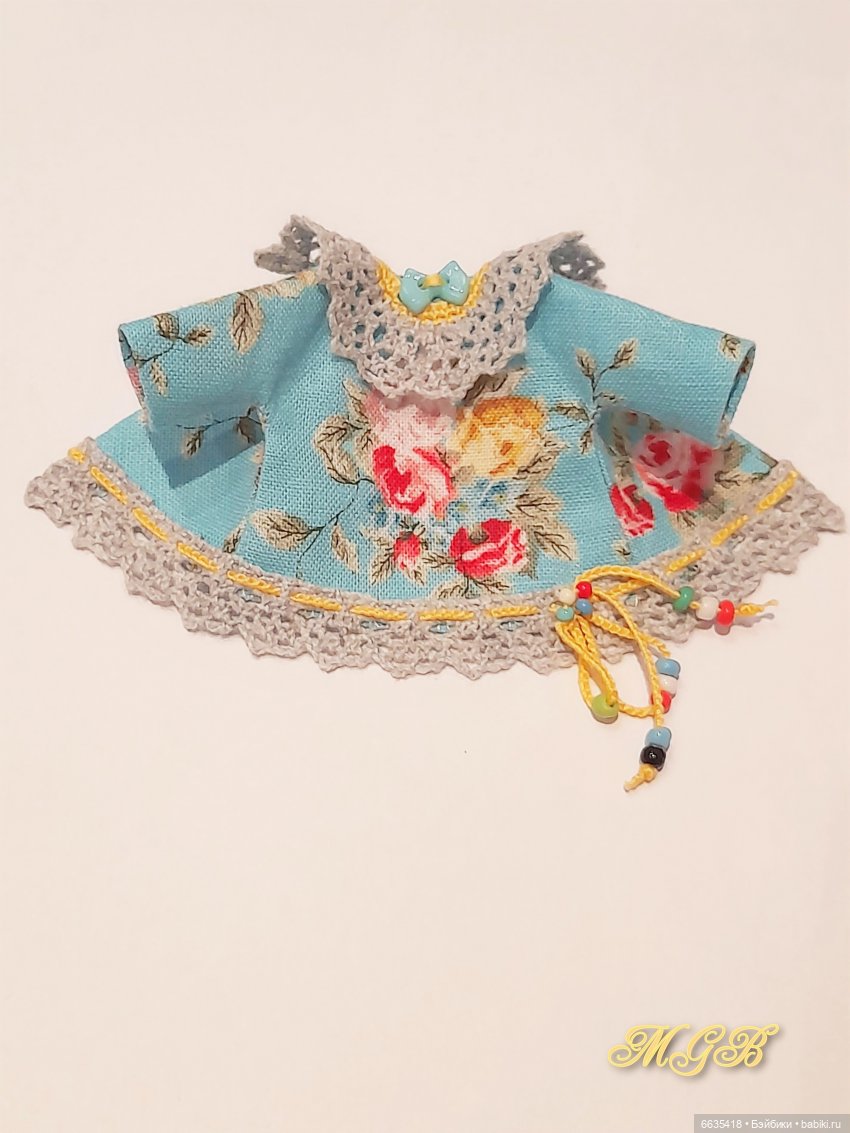 МК «Шьём платьице на куклу Obitsu 11»