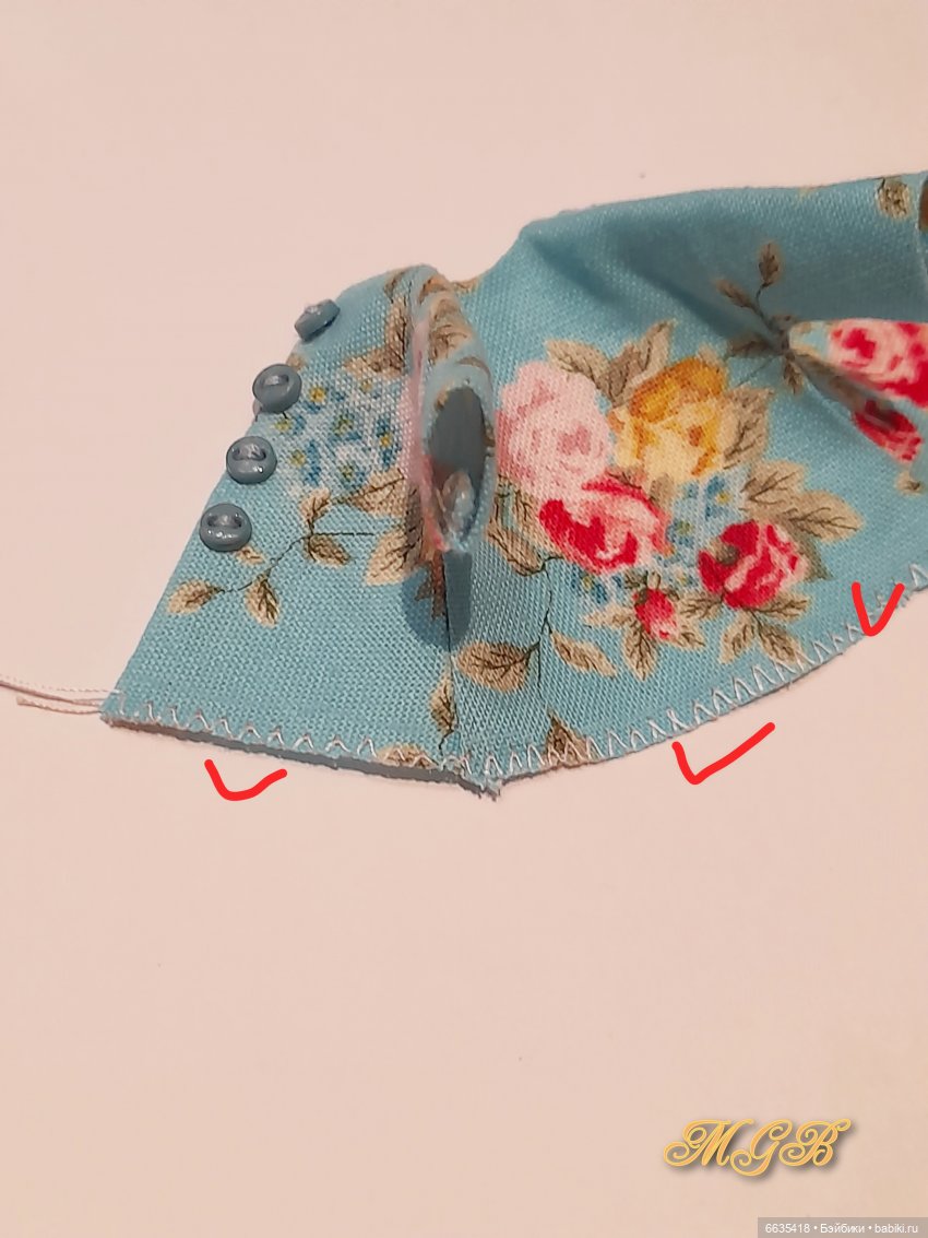 МК «Шьём платьице на куклу Obitsu 11»